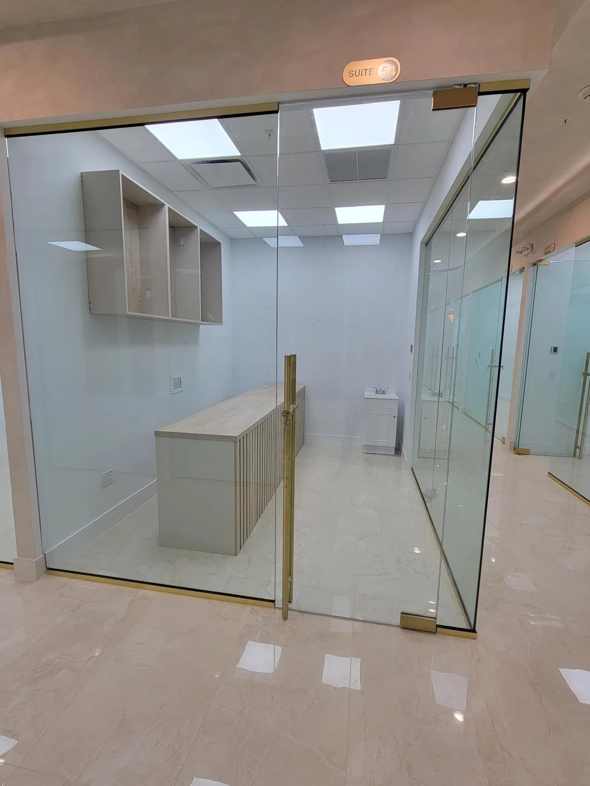 Office glass wall system Miami