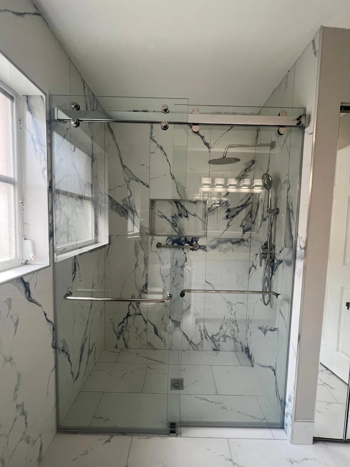 Frameless shower enclosure installation Miami
